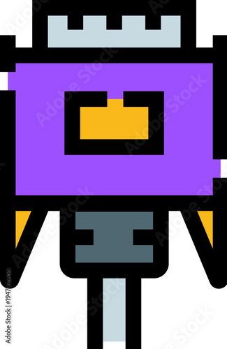 Video graphics array connector providing an analog signal link for display hardware, essential for connecting computer monitors and other visual output devices