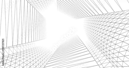 Abstract architecture geometric background
