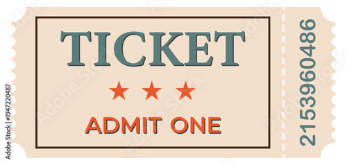 concert ticket for one person