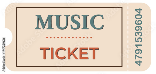 concert ticket for one person