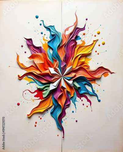 Stylish Multicolor Abstract Art Design