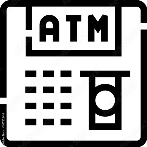 Automated teller machine providing convenience for financial transactions, allowing users to withdraw cash, check balances, and manage accounts instantly and securely