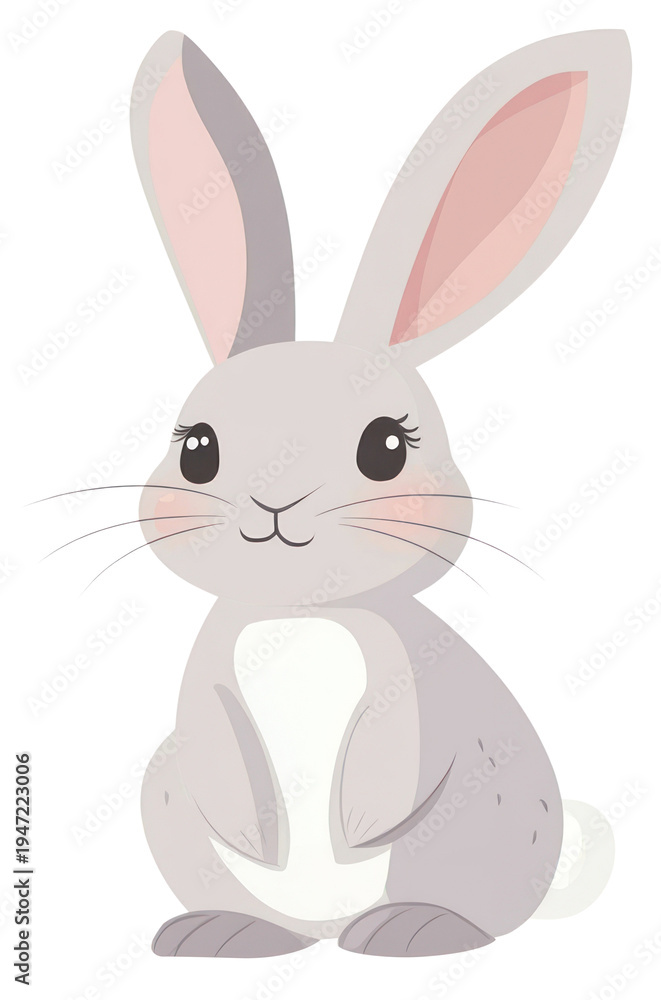 Obraz premium PNG Rabbit illustration animal bunny.