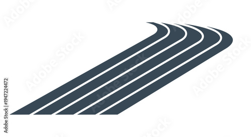 Photos Abstract graphic of a running track with lanes