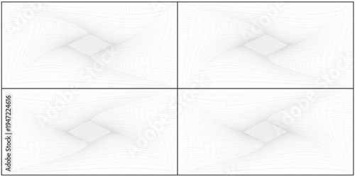 Perspective grid background 3d Vector illustration. Interior design Model projection background template. Line one point perspective