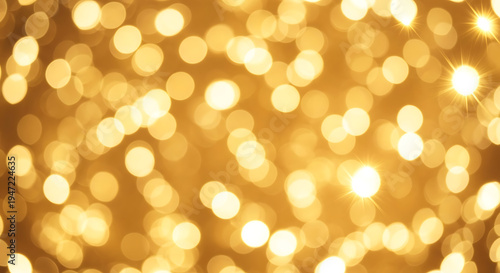 Golden Luminescence: An abstract display of soft, out-of-focus golden lights creates a sense of warmth, elegance, and celebration.