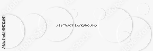 Modern abstract white circle shape background. Elegant circle shape design with shadow. Realistic geometric shape texture. modern trendy design