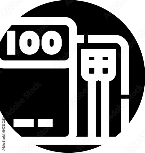 Multimeter with a digital display showing 100 and connected probes, symbolizing electronic measurement, voltage testing, and electrical diagnostics for science and engineering concepts