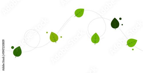 foglie, vento, folata, di vento, primavera, estate, natura, 