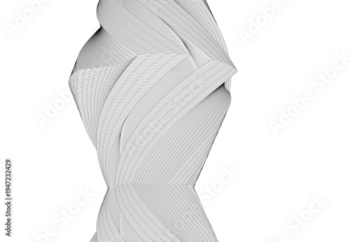 Abstract architectural building vector 3d illustration