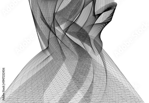 Abstract architectural building vector 3d illustration