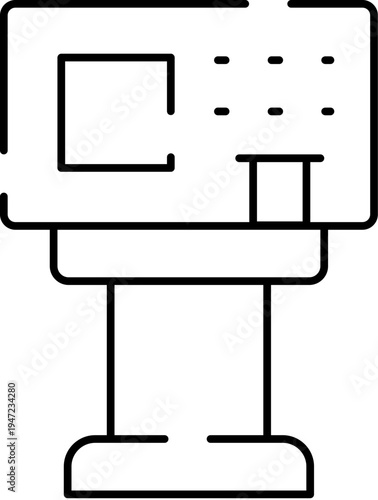 Automated teller machine for cash withdrawals, deposits, and various financial transactions, streamlining access to personal banking services and managing money