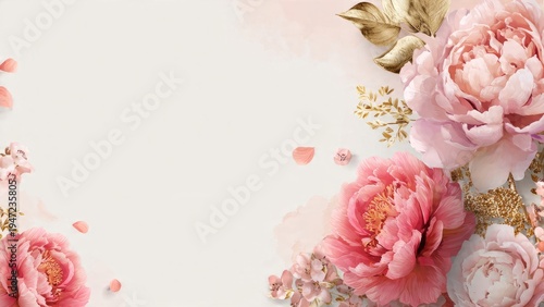 Soft Pastel Flowers with Bokeh Background