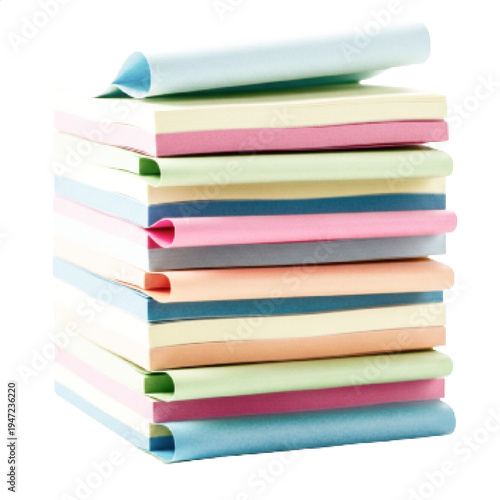 Halftone Stack of Colorful Books Education Concept Vector Illustration