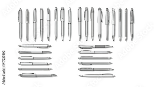 Assorted vintage and modern sewing tools and accessories on a light background Vector