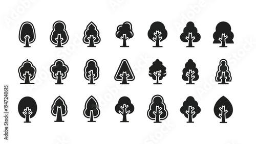 Collection of stylized diamond-shaped icons featuring various abstract human figures Vector