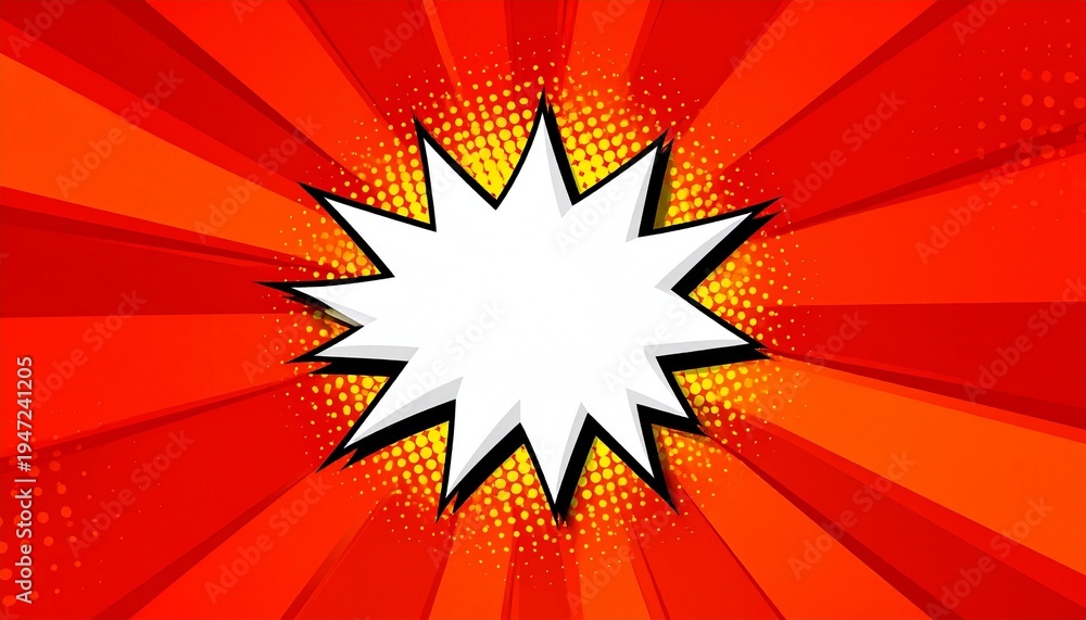 Fototapeta premium Comic explosion burst graphic