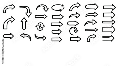 Assorted metallic hooks and clamps in various shapes and sizes displayed linearly Vector