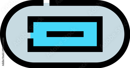 Usb type c port icon presenting modern digital connection technology and universal data transfer for electronic devices, networking, and charging solutions