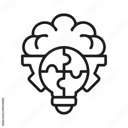 logical thinking single icon
