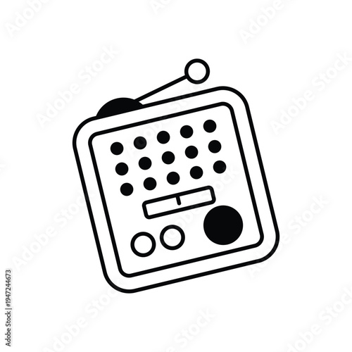 Radio vector icon