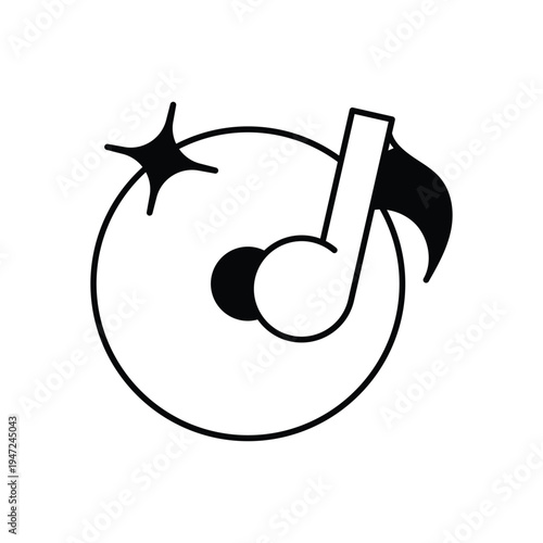 Music Album vector icon