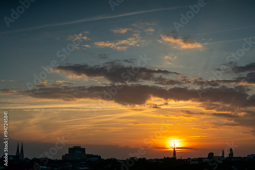Sunset over Savannah, Georgia