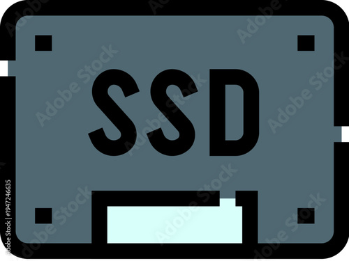 Solid state drive - ssd - offering high speed digital data storage solutions, a crucial hardware component for modern computers requiring fast processing and efficient memory management