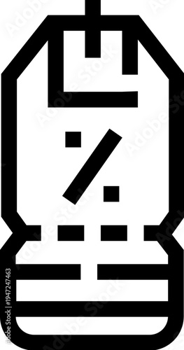 Coupon voucher icon offering a percentage discount, representing digital marketing, online shopping sales, retail promotions, and special offers for customers seeking value