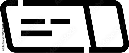 Minimal ticket outline icon representing admission, access, or event pass for web and print use simple black and white line art for apps, ui, tickets, vouchers, travel and events