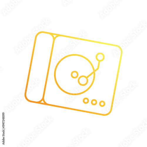 DJ Turntable vector icon
