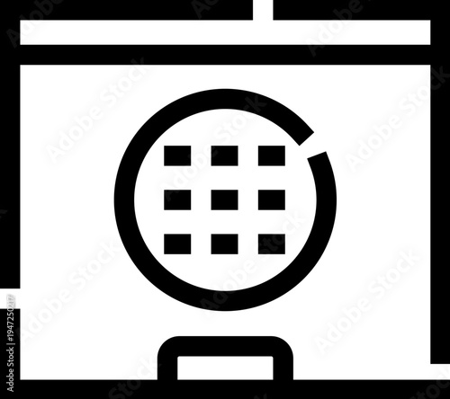 Front load washing machine with circular drum and square control panel, modern home appliance for efficient laundry care, smart convenience for everyday household routines