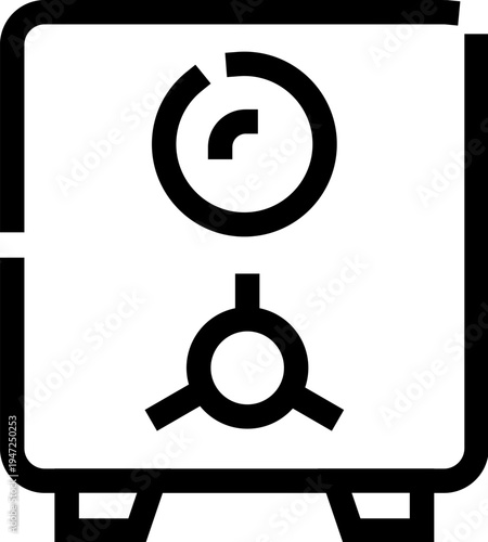 Security safe box in a bank vault protecting valuable assets, symbolizing secure storage, financial wealth, privacy and savings for personal and business investments