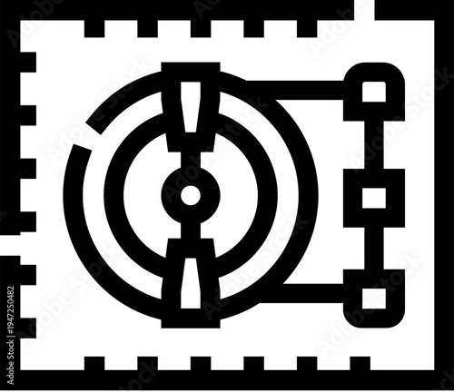 Safe vault icon representing secure storage and protection of valuable assets, banking and finance security, encrypted deposit solutions for wealth, data and confidential documents