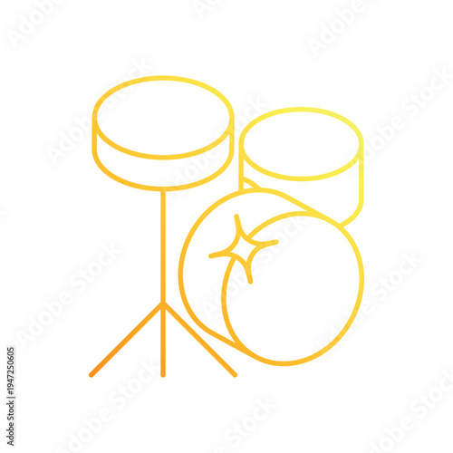 Drum Set vector icon