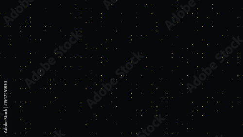 Abstract night sky background with sparkling stars and golden lights on black cosmic space texture for astronomy science wallpaper presentation design creative universe galaxy constellation