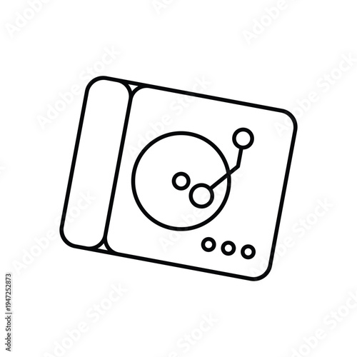 DJ Turntable vector icon