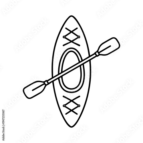 Kayak line icon vector isolated
Vector line icon on a white background