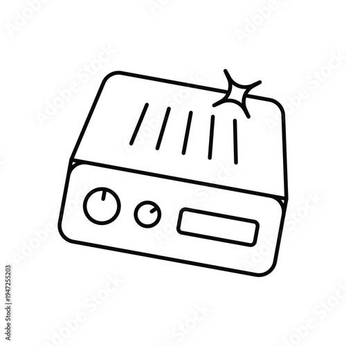 Amplifier vector icon