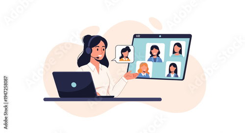 Online Meeting with HR Manager and Team via Video Conference