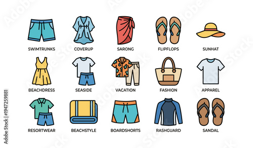 Beachwear essentials: swim trunks, coverups, and accessories for a perfect seaside vacation