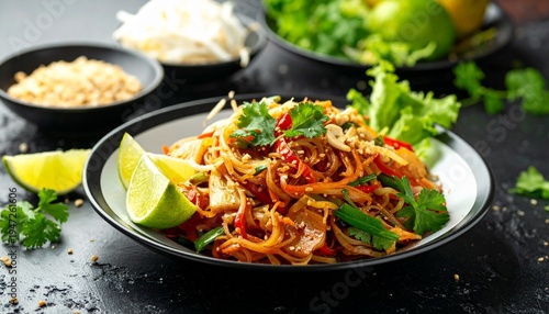 Wallpaper Mural Pad Thai thailändisches Nudelgericht Torontodigital.ca