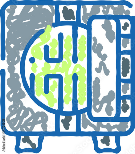 Secure safe box with an electronic lock mechanism, symbolizing financial protection, asset management, and the importance of safeguarding valuable items and confidential information