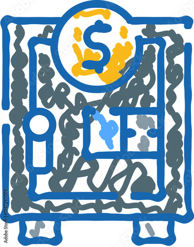 Secure vault with a dollar sign representing financial protection, asset safety, and wealth management, illustrating the importance of safeguarding valuable savings and investments