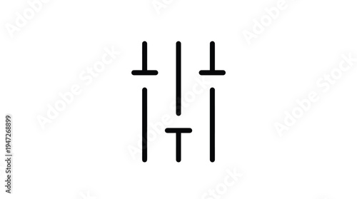 Simple black line art symbol.