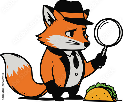 Rabbit magician pulling endless noodles from magic hat, minimal vector mascot, bold thick black outline, white background 1