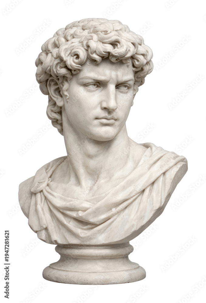 Obraz premium PNG Classical marble bust sculpture