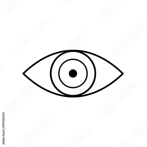 Constricted Pupil Eye Icon representing Parasympathetic Nervous System and Rest and Digest State.
