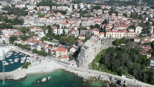 Montenegro. An old fortress on the shores of a beautiful sea
