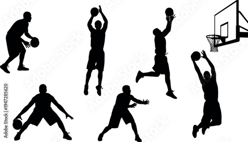  Silhouettes of human figures in multiple poses, front and side views, showcasing diverse stances, posture variations, and walking orientations for design projects